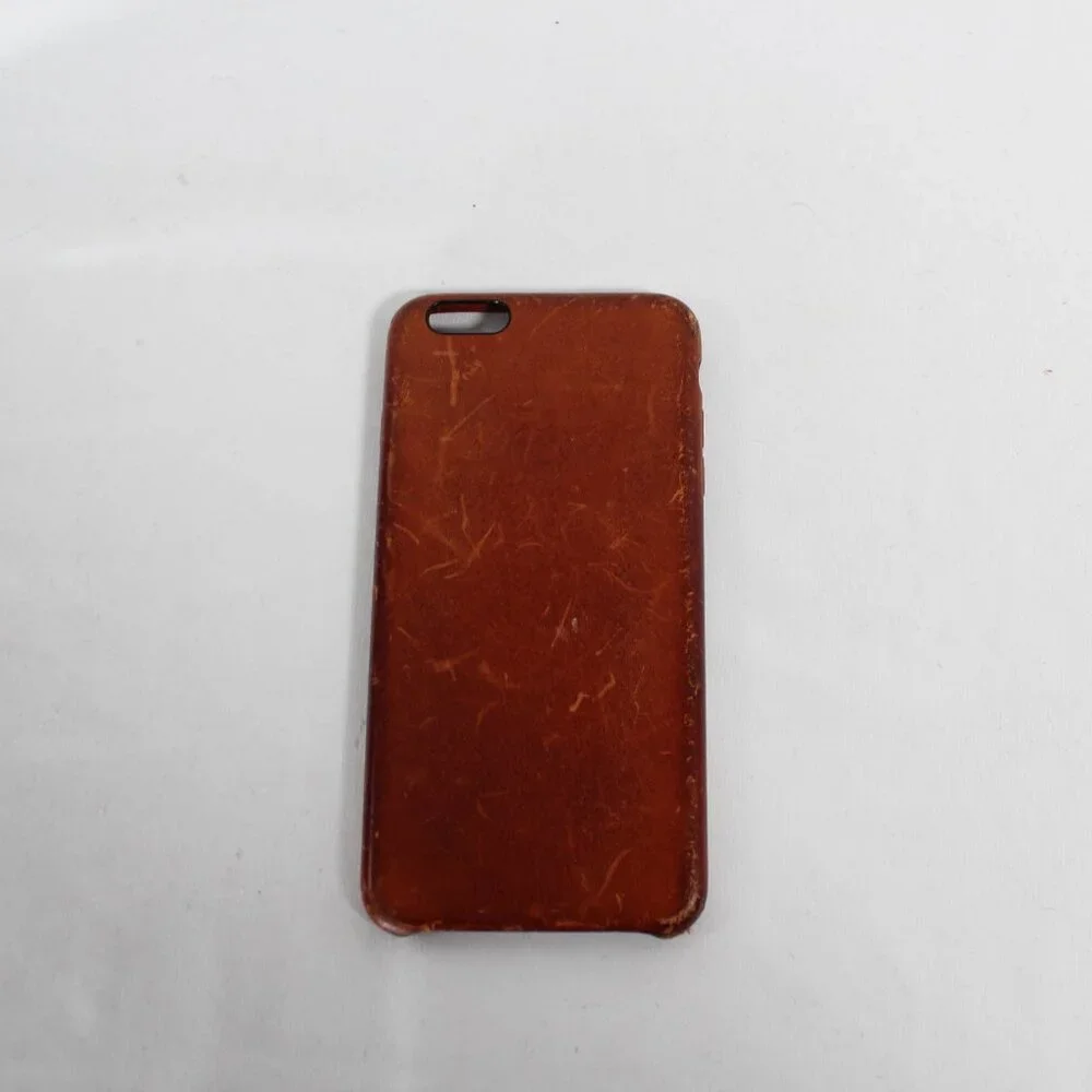 Genuine Apple Leather Case for iPhone 7 Plus/8 Plus Saddle Brown Fair Condition